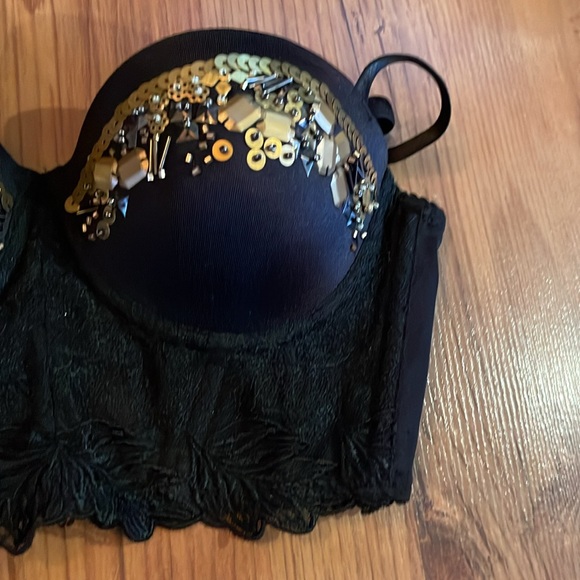 Bebe Festival Beaded Bralette Lace XS - Picture 4 of 6
